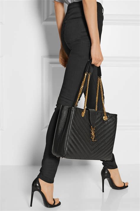 ysl mens tote bag|YSL large quilted tote bag.